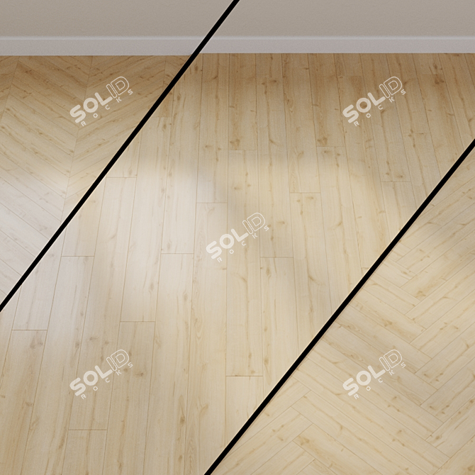 Biopol Oak Garden Vinyl Flooring 3D model image 1