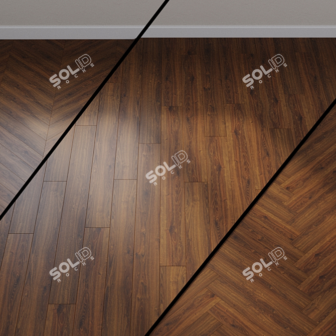 Biopol Purline Dakota Oak Flooring 3D model image 1