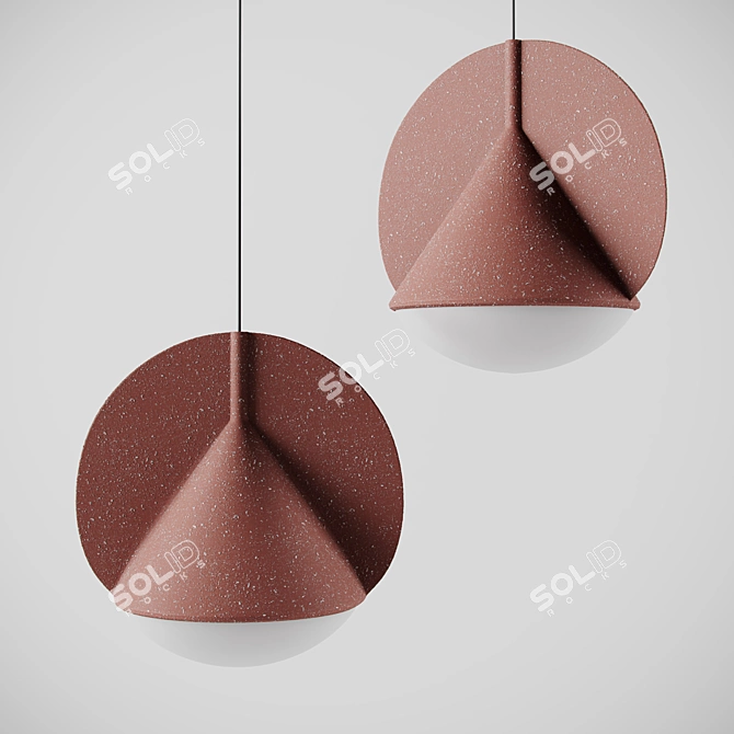 Flecks Conical Pendant Light 3D model image 5