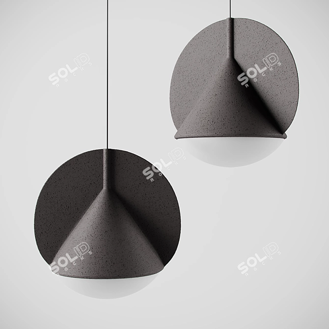 Flecks Conical Pendant Light 3D model image 6