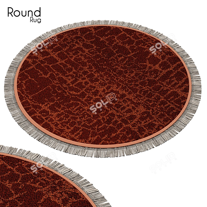 Elegant Round Rug 63 3D model image 1