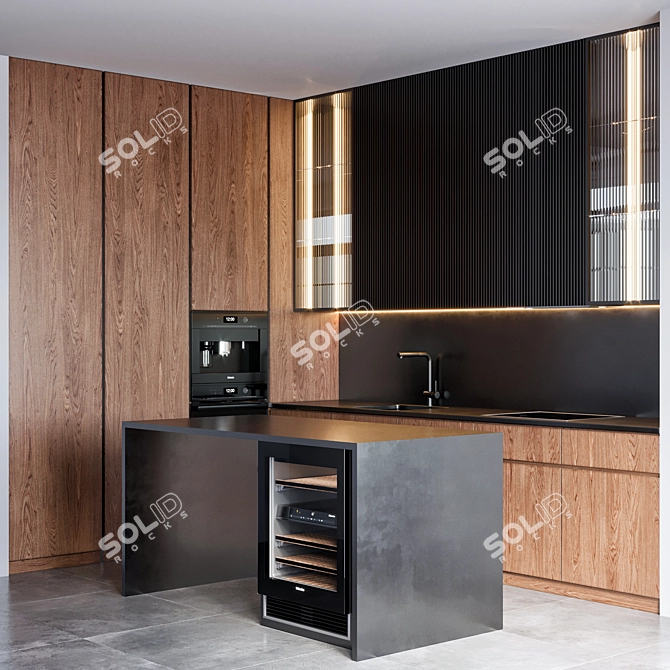 Miele Kitchen 32: Stylish and Spacious 3D model image 2