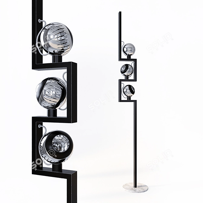Sleek Lelii Design Floor Lamp 3D model image 2