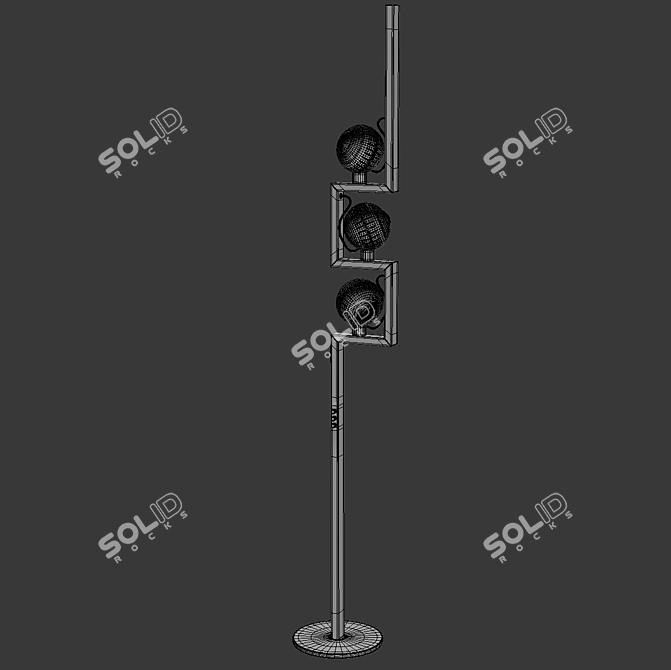 Sleek Lelii Design Floor Lamp 3D model image 4