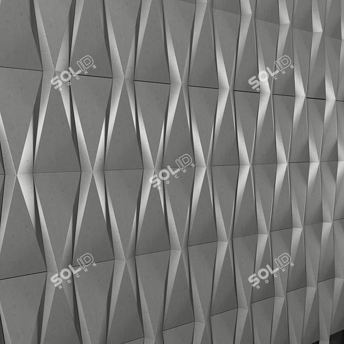 Butterfly 3D Panel: Elegant Gypsum Wall & Ceiling Decor 3D model image 3