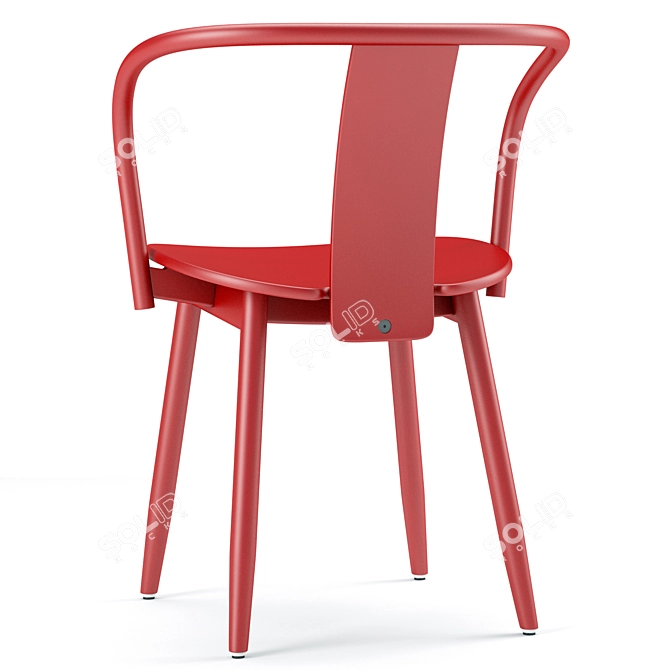 Elegant Icha Chair: Modern Design Excellence 3D model image 4