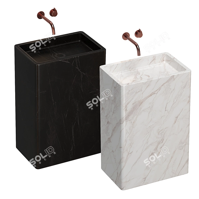 Luxury PB Basin Column byCOCCON 3D model image 2