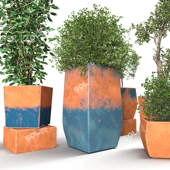 Indoor Plant Collection: Stylish and Versatile 3D model image 3