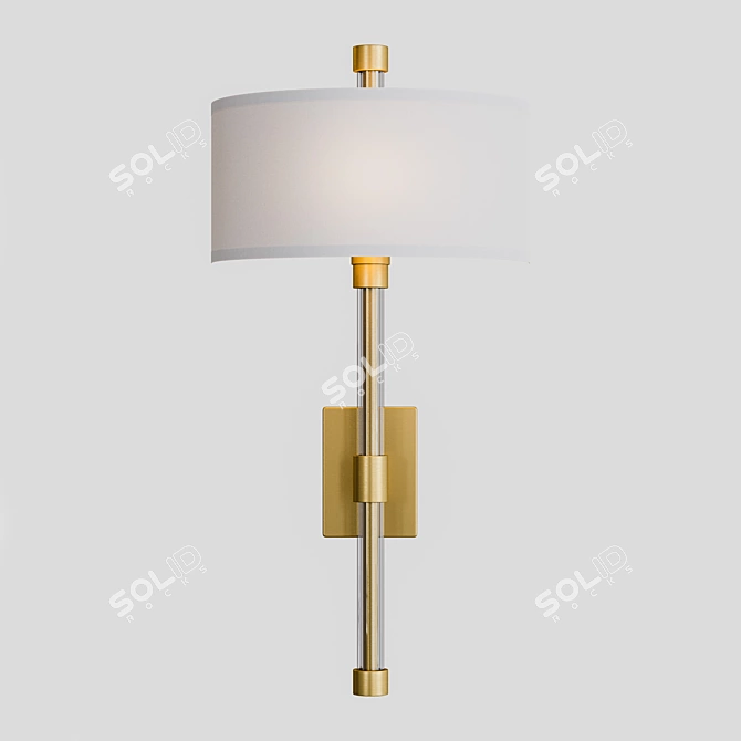 Arteriors Gardner Brass Sconce 3D model image 1