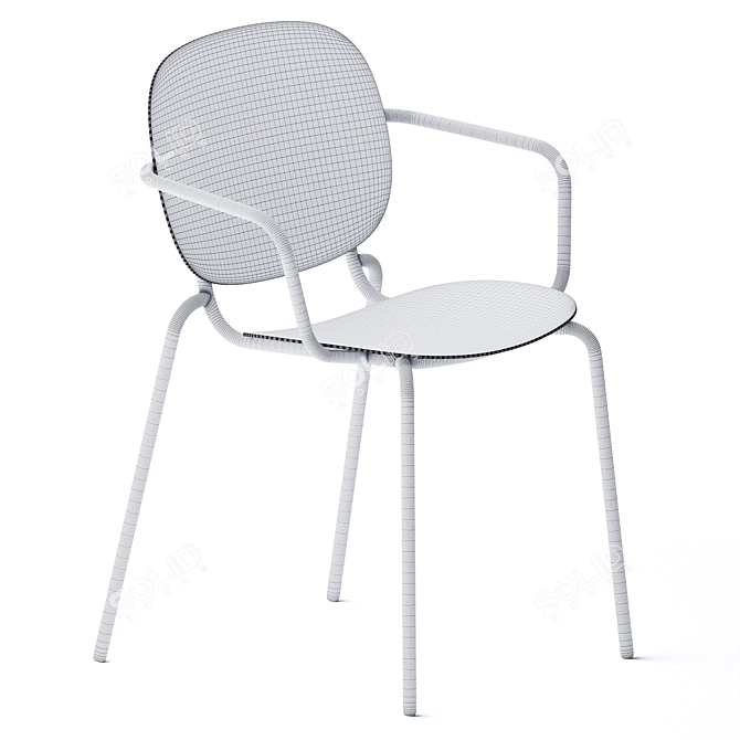 Elegant Si-Si 2 Chair 3D model image 5