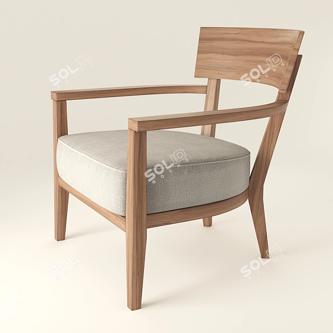 Sally Flexform: Modern Chic Armchair 3D model image 1