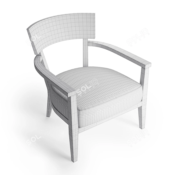 Sally Flexform: Modern Chic Armchair 3D model image 10