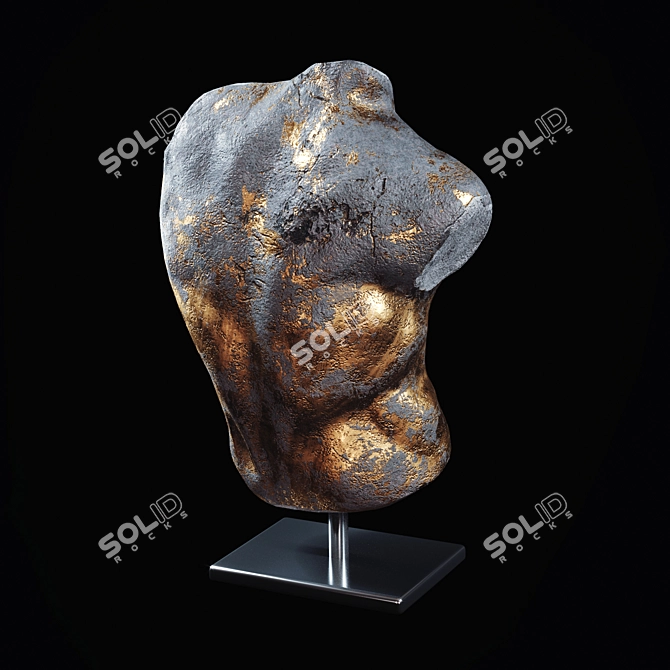 Sculpted Body Figurine: Stunning and Lifelike 3D model image 2