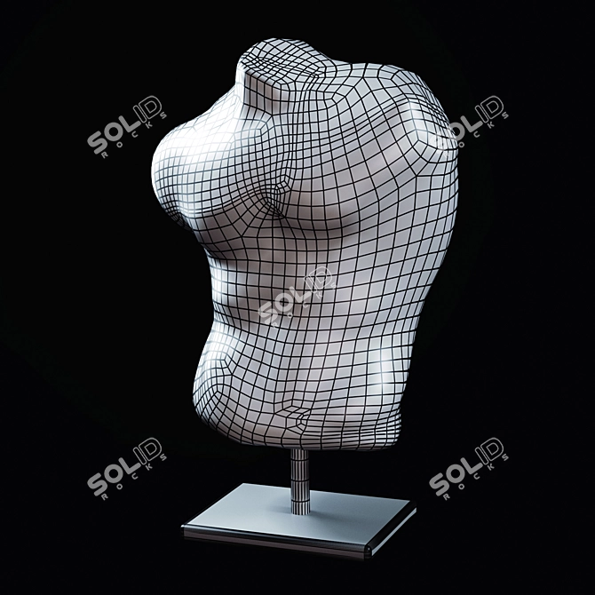 Sculpted Body Figurine: Stunning and Lifelike 3D model image 5