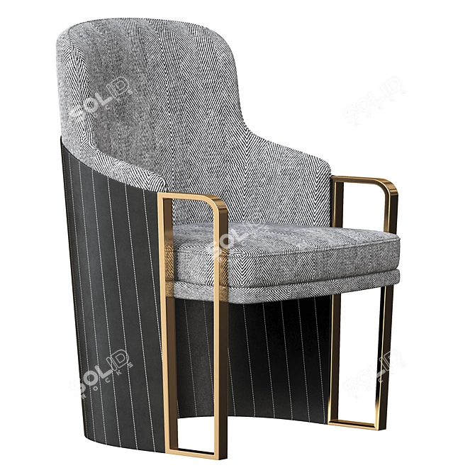 Ginger Vibes Armchair 3D model image 1