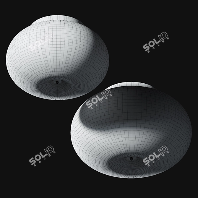 Elegant Ceiling Lamp Upgrade 3D model image 2