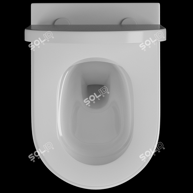 Lavinia Boho Rimless Wall Toilet 3D model image 3