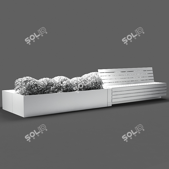 Poly Count Bench COMFY 3D model image 3