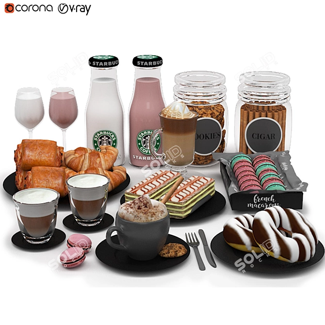 Rise and Shine Breakfast Set 3D model image 3