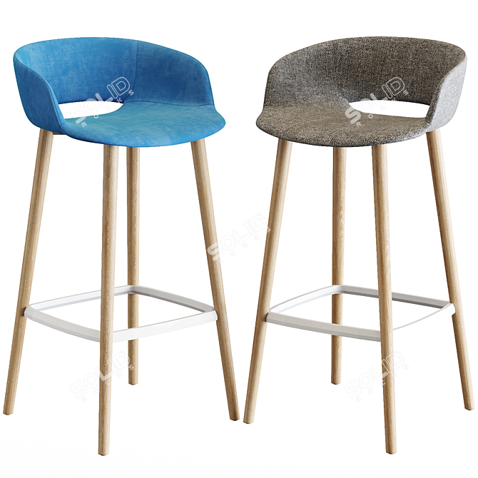 Pedrali Babila: Stylishly Modern Chair. 3D model image 1