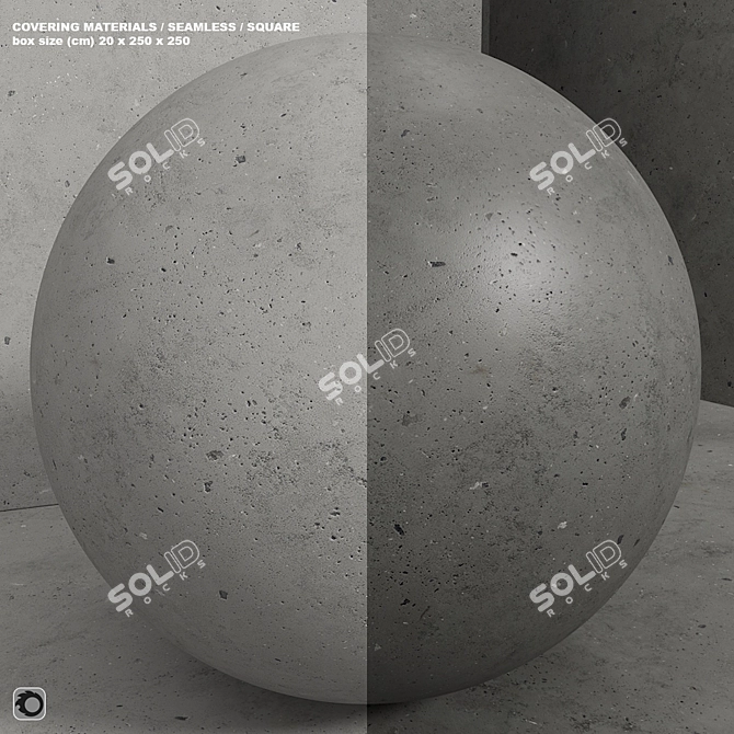 Seamless Concrete Plaster Set 3D model image 1