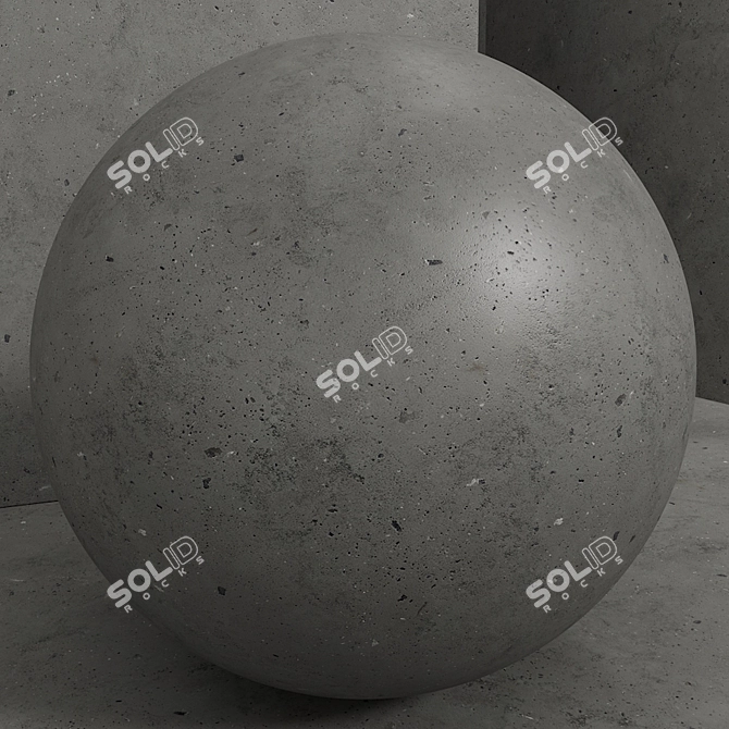 Seamless Concrete Plaster Set 3D model image 3