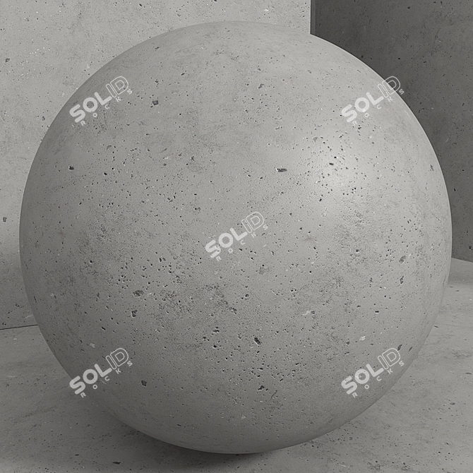 Seamless Concrete Plaster Set 3D model image 5