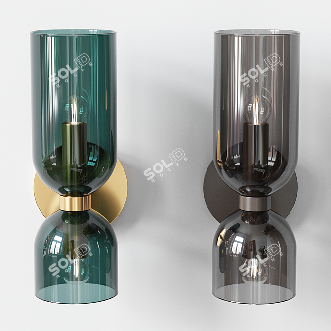 Edie Sconce: Emerald & Smok 3D model image 1