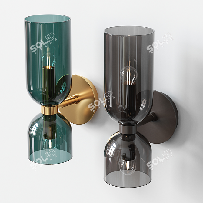 Edie Sconce: Emerald & Smok 3D model image 2