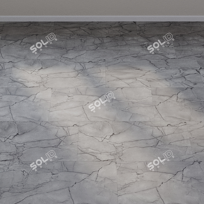 Biopoly WINEO 1500 Stone XL: Elegant Grey Marble 3D model image 2