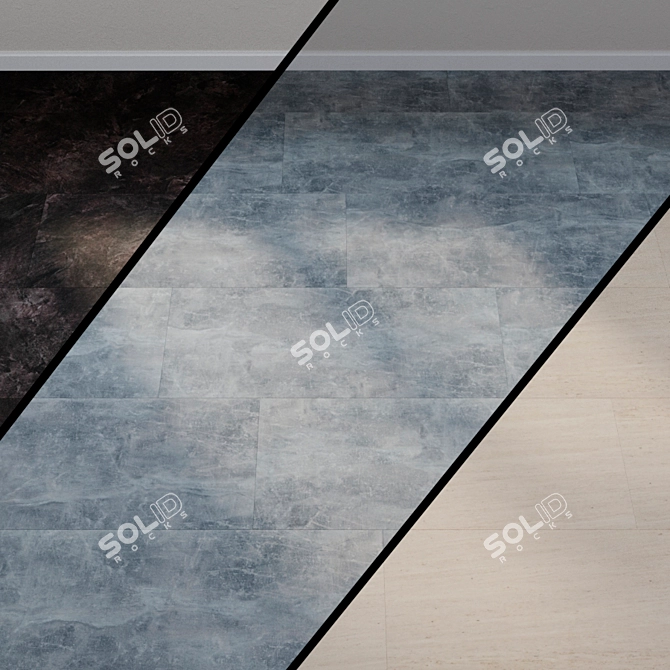 Stone XL Raw Industrial Flooring 3D model image 1