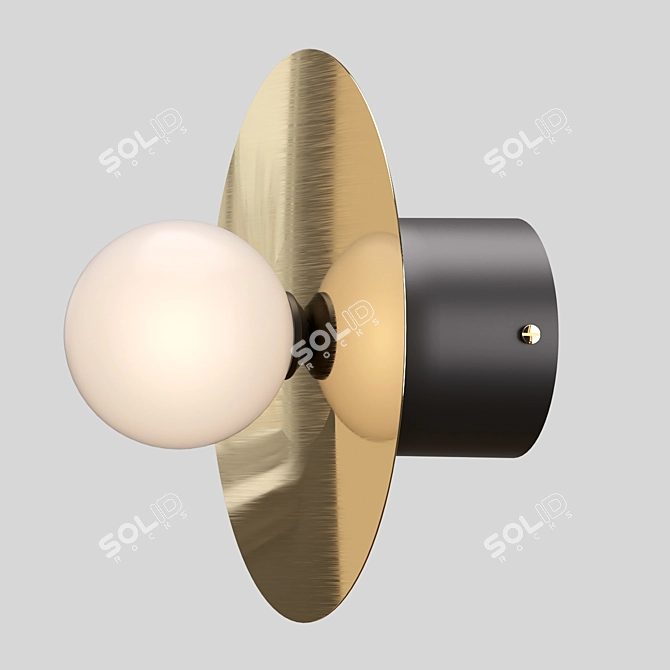 Scandi Wall Light: Budget Friendly 3D model image 1