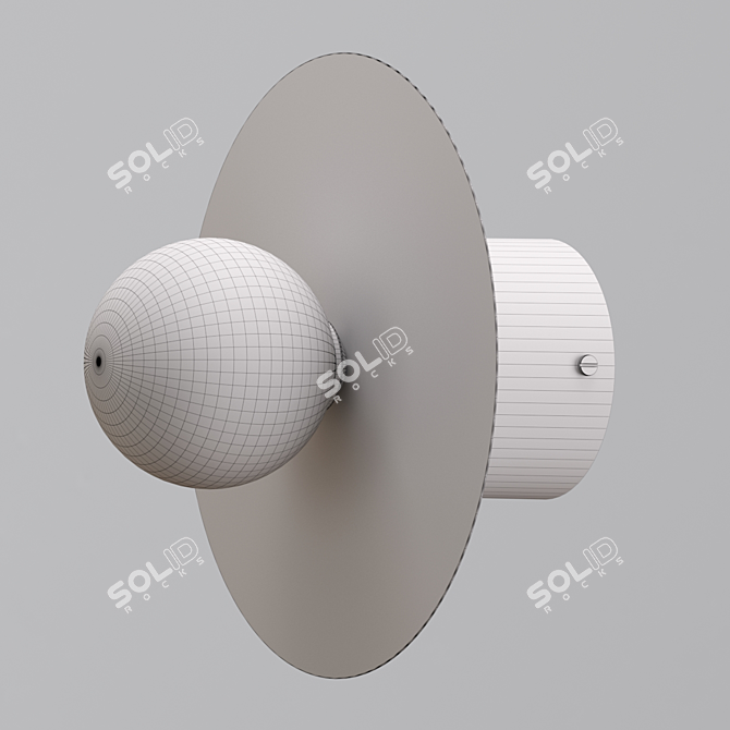 Scandi Wall Light: Budget Friendly 3D model image 2