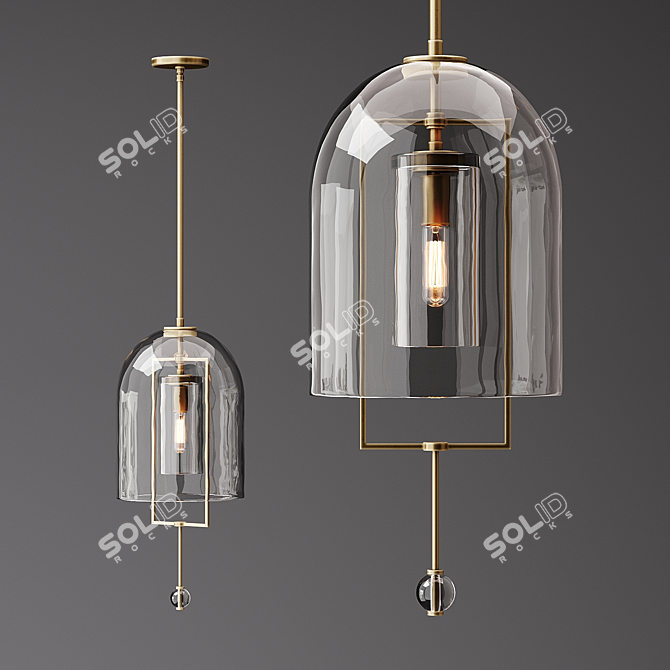 Balanced Elegance Pendant 3D model image 1