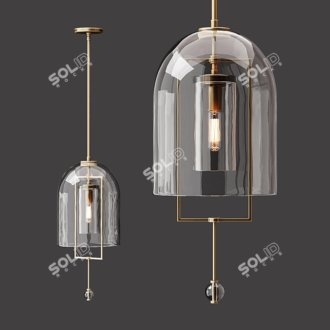 Balanced Elegance Pendant 3D model image 7