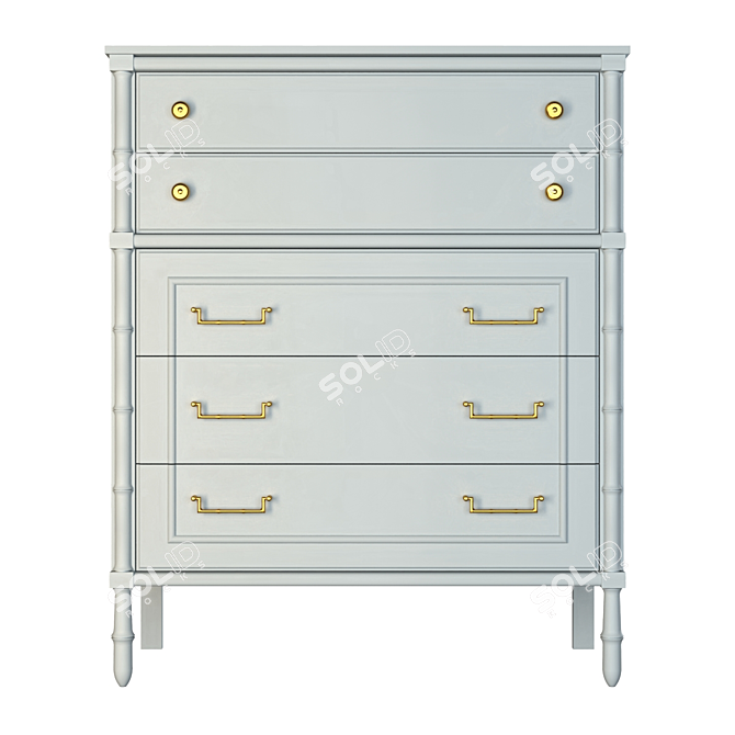 Bamboo Bliss Dresser 3D model image 2