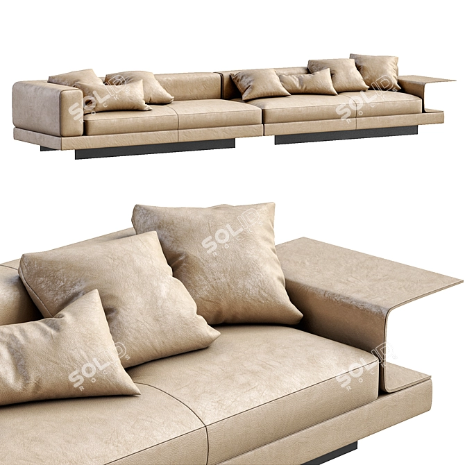 Modern Luxury Sofa: Konnery by Minotti 3D model image 1