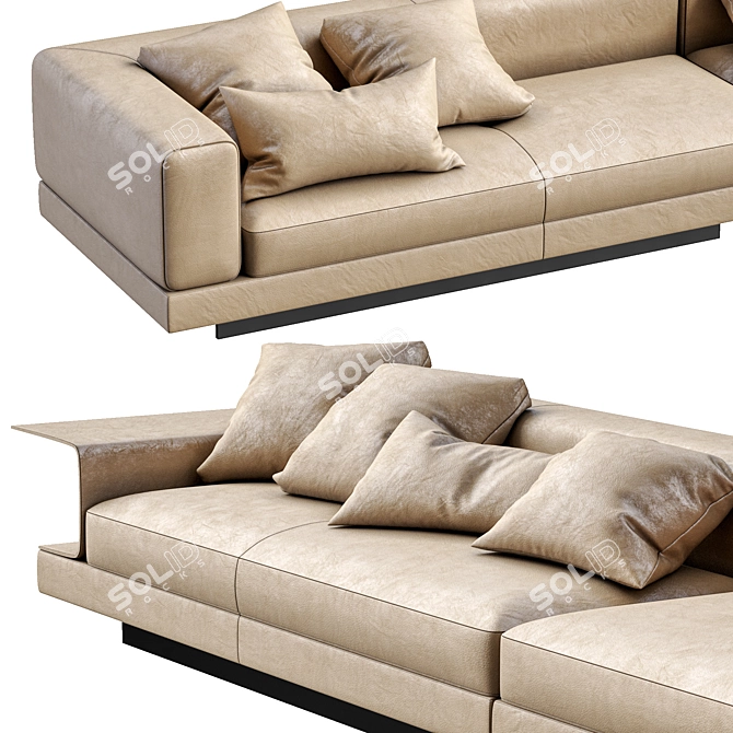 Modern Luxury Sofa: Konnery by Minotti 3D model image 2