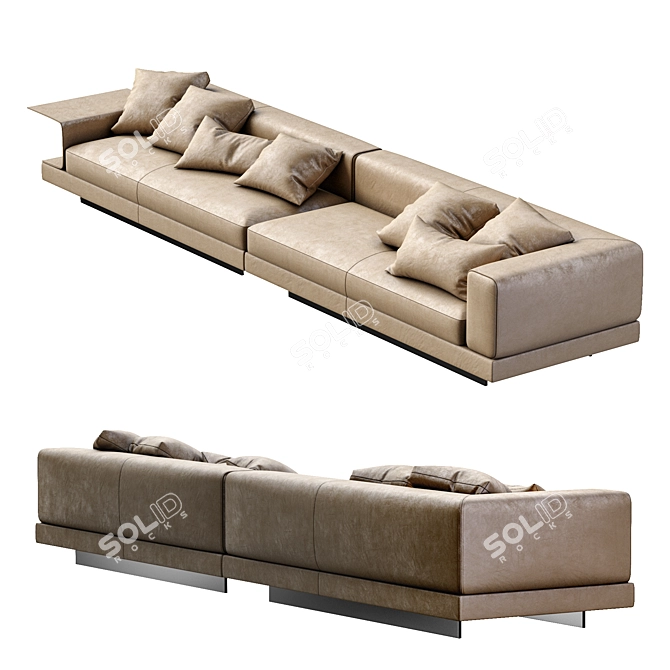 Modern Luxury Sofa: Konnery by Minotti 3D model image 3