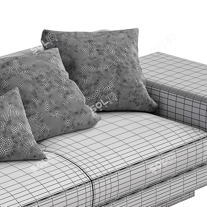 Modern Luxury Sofa: Konnery by Minotti 3D model image 5