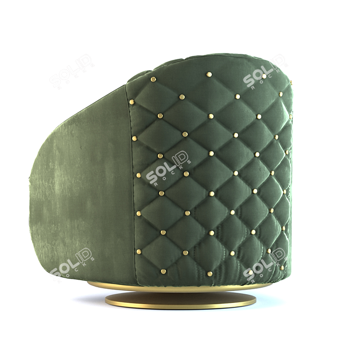 Portofino Luxury Armchair 3D model image 2