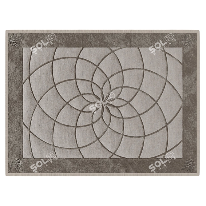 Elegant Titus Carpet: Vision Collection 3D model image 2
