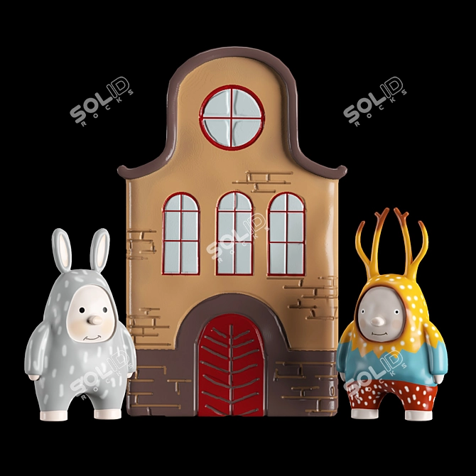 Clay Play: Decorative Room Toys 3D model image 1