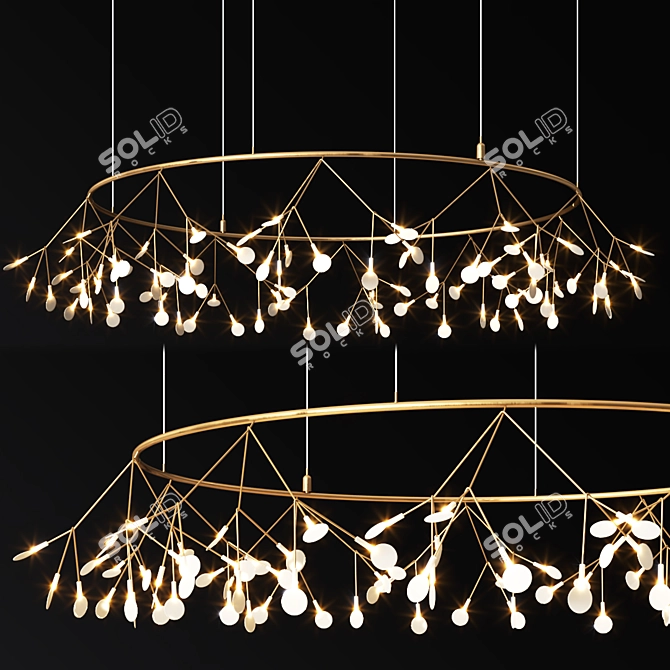 Heracleum Big Pendant Light 3D model image 3