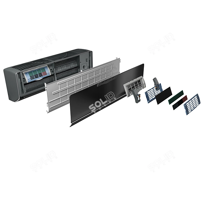 LG Artcool Inverter V Air Conditioner 3D model image 3