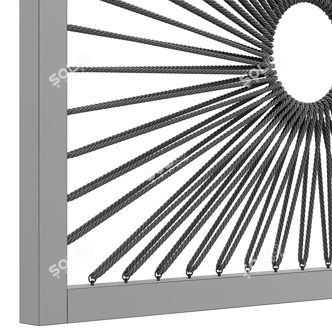 Versatile 3D Partition Wall | 3000x3000mm 3D model image 4