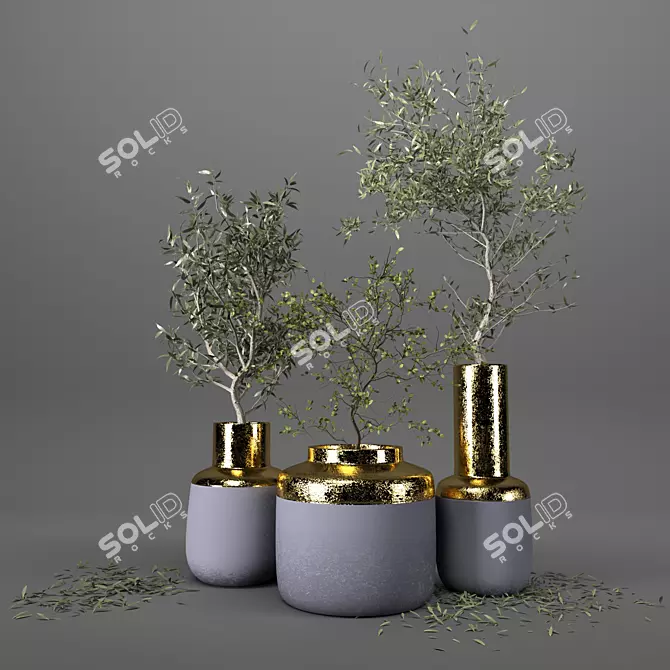 Indoor Plant Collection: 3D Model 3D model image 1