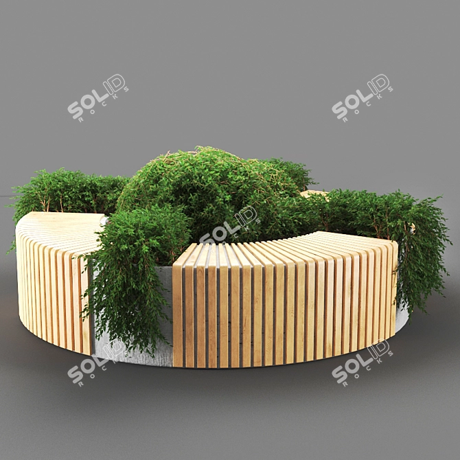 Unique Bench Design - Poly Count 446k 3D model image 2