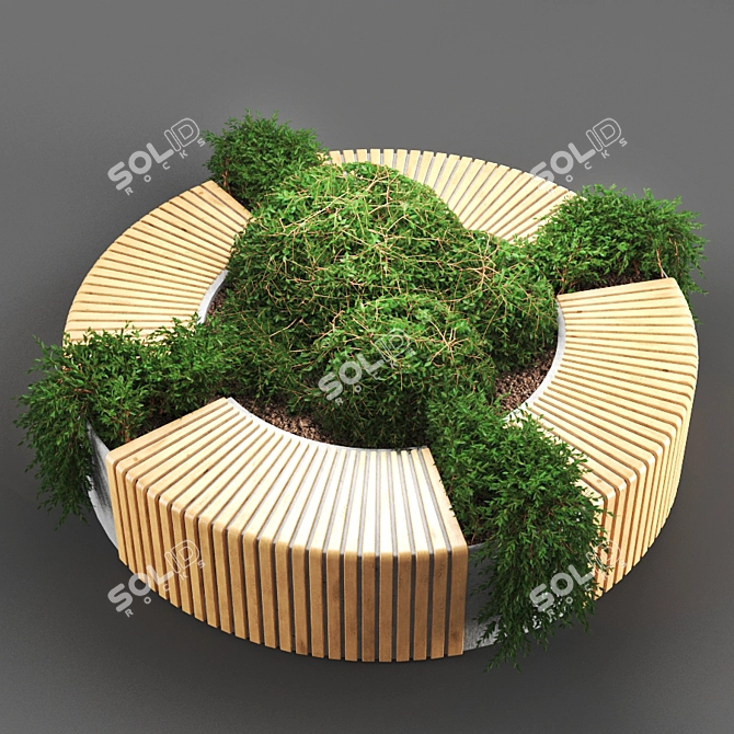 Unique Bench Design - Poly Count 446k 3D model image 3