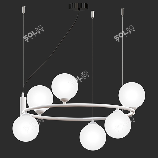 Elegant Viokef Fancy Chandelier 3D model image 4